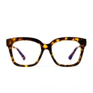 DIFF Bella XS - Amber Tortoise Blue Light Glasses